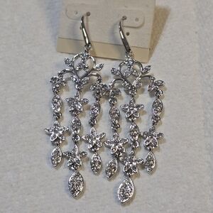 GORGEOUS statement Chandelier Jeweled Drop Earrings New!‎